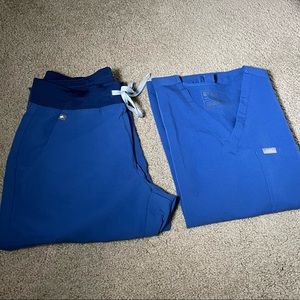 Figs Denim Scrub Set
